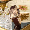 Fashionable trend square swiss watch, small universal belt, waterproof quartz watches, simple and elegant design