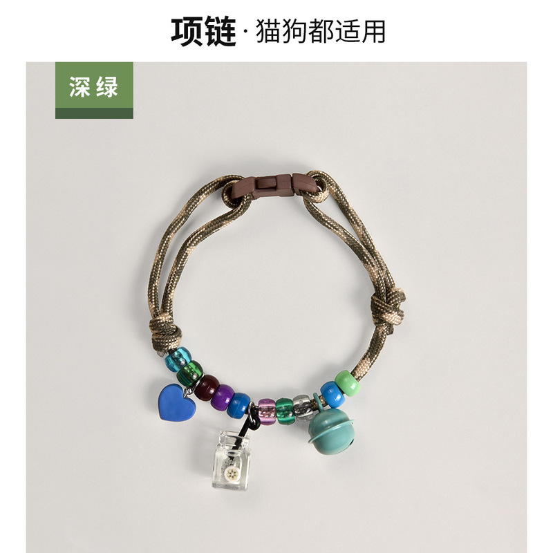 夏の新しいペット用品、爽やかで通気性のある犬の首輪、紛失防止ベル、猫の首輪、首を締め付けない卸売|undefined
