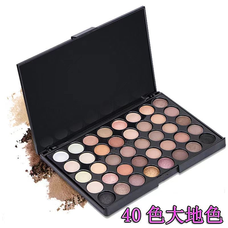 Sombra de ojos de 40 colores Combinación mate especial para comercio exterior europeo y americano