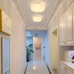 Cloud Absorbed Ceiling Lamp LED Nordic Creative Pumpkin Lamp Corridor Hallway Balcony Lamp Internet Famous White Children's Room Suspension Lamp
