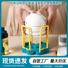 可伸缩厨房沥水置物架家用水池单层旋转多功能饭碗收纳架
