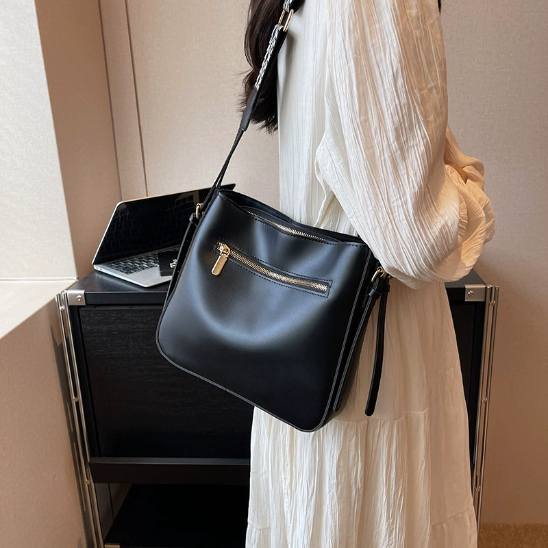 Small Shoulder Bag with Trendy Straps, Compact One-Shoulder Design in Multiple Colors