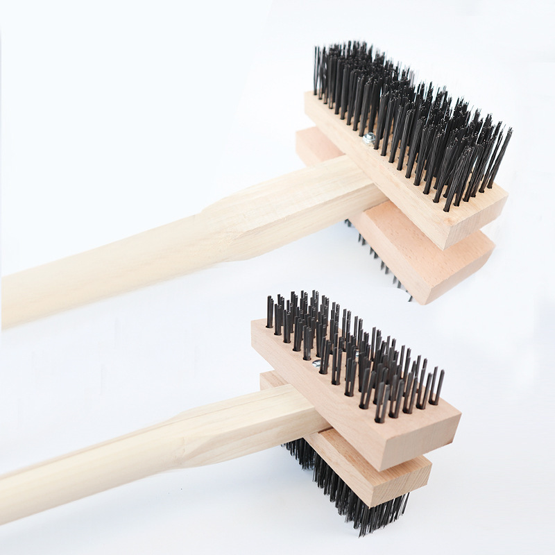 Factory Wholesale Household Double-Sided Boiler Wire Brush Metal Hardware Cleaning Storage Daily Use Solid Wood Stainless Steel Outdoor Factory Wholesale Household Double-Sided Boiler Wire Brush Metal Hardware Cleaning Storage Daily Use Solid Wood Stainless Steel Outdoor