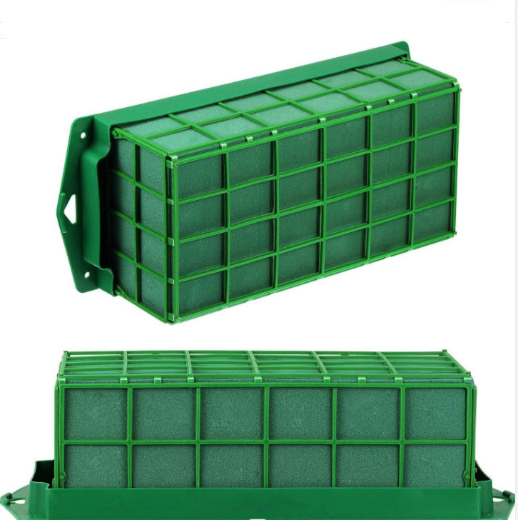 Arreglo floral flor neta titular de barro jaula de flores cesta soporte de flores flor neta barro flor espuma jaula escritorio boda material de arreglo floral