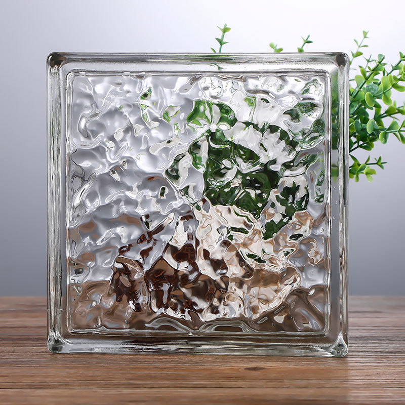 ladrillo de vidrio ultra blanco ladrillo de cristal ladrillo hueco pared de partición red fondo de arte puerta de entrada ladrillo hueco cristal de hielo