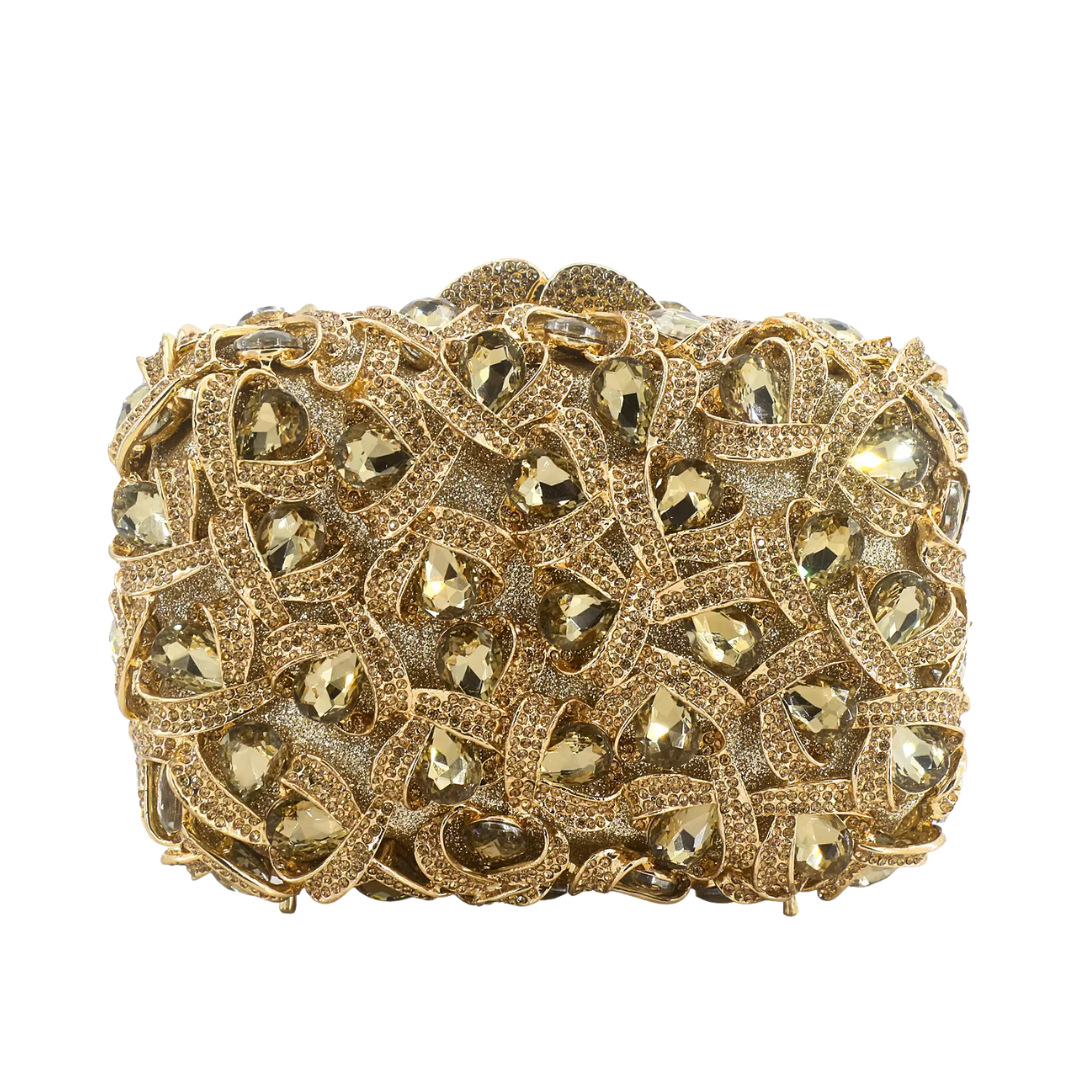 Diamante dorado de fondo dorado