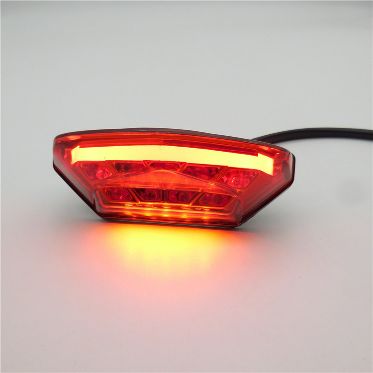 CH-2067 suitable for BMW motorcycle modified LED rear tail light electric car brake driving license plate integrated light