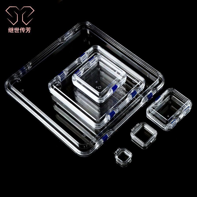 Silver Jewelry Anti-Oxidation Vacuum Transparent High Elastic Film Storage Box Jewelry Watch Optical Portable Display Box