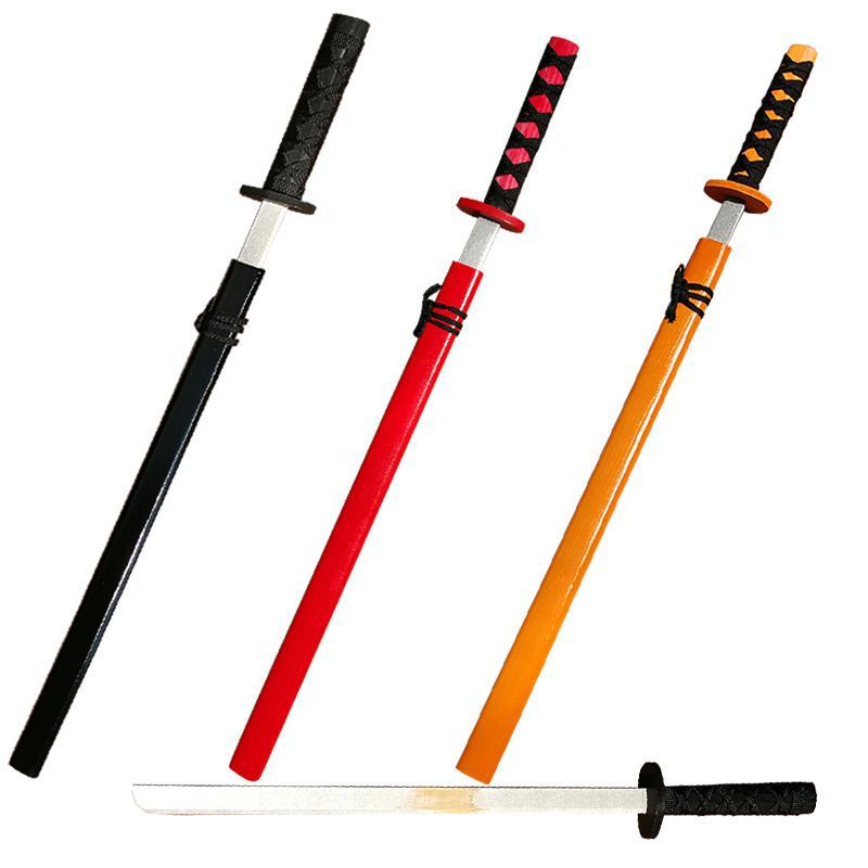 玩具剑cos道具动漫刀剑儿童玩具刀木剑带鞘男孩武士木刀木制刀