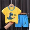 Children's summer sleeves, cotton set, shorts for boys, clothing, T-shirt, children's clothing, Korean style