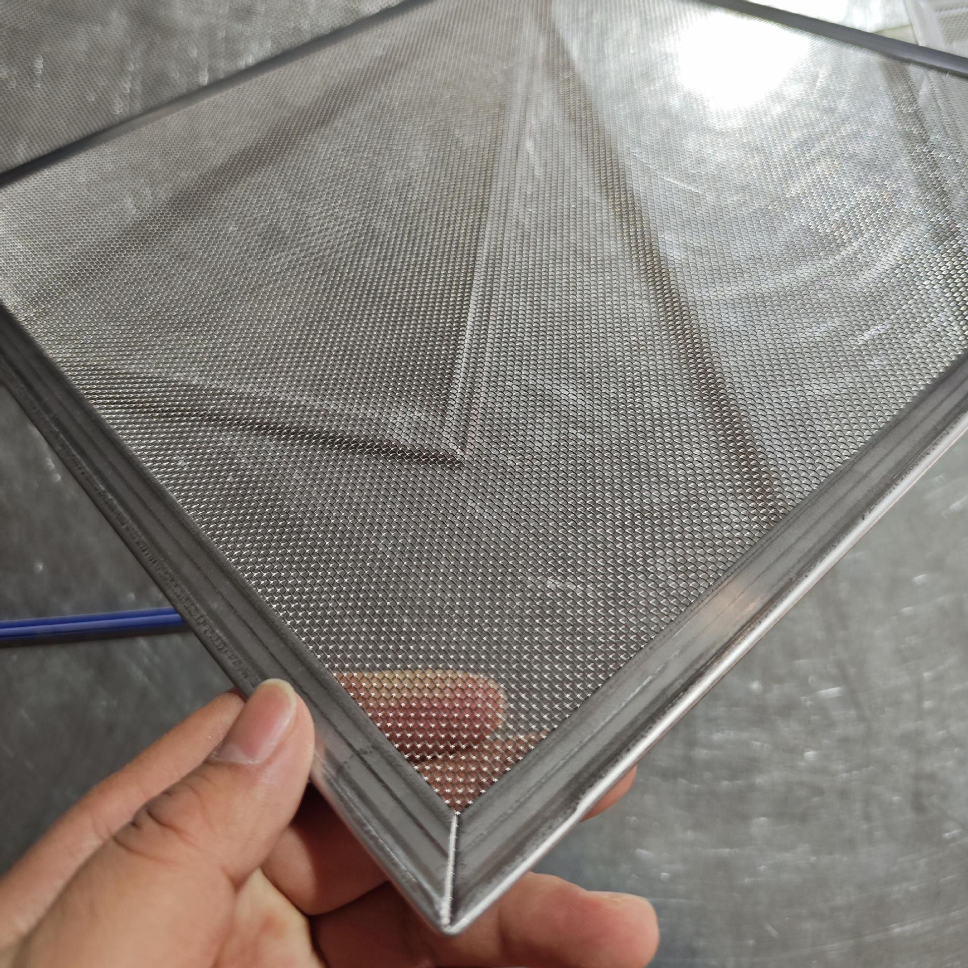 河北厂家金属包边过滤网#通风过道防尘网#纱网包边