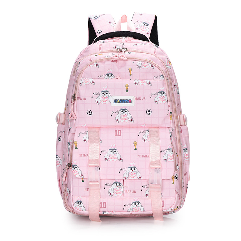 Refrigerador tipo puerta abierta serie de mochila de dibujos animados estudiantes de gran capacidad simple y ligera para hombres y mujeres de alto valor facial mochila del campus