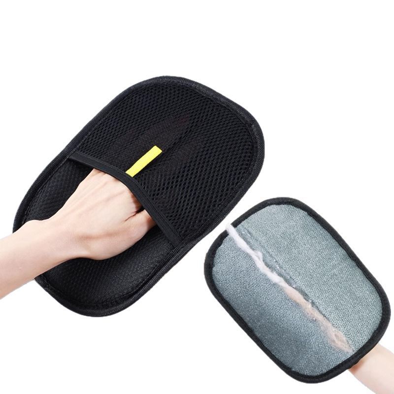 Guantes de eliminación de pelo electrostático para mascotas domésticas peinado de pelo artefacto de depilación de pelo flotante de gato limpiador de pelo bidireccional cepillo pegajoso de pelo