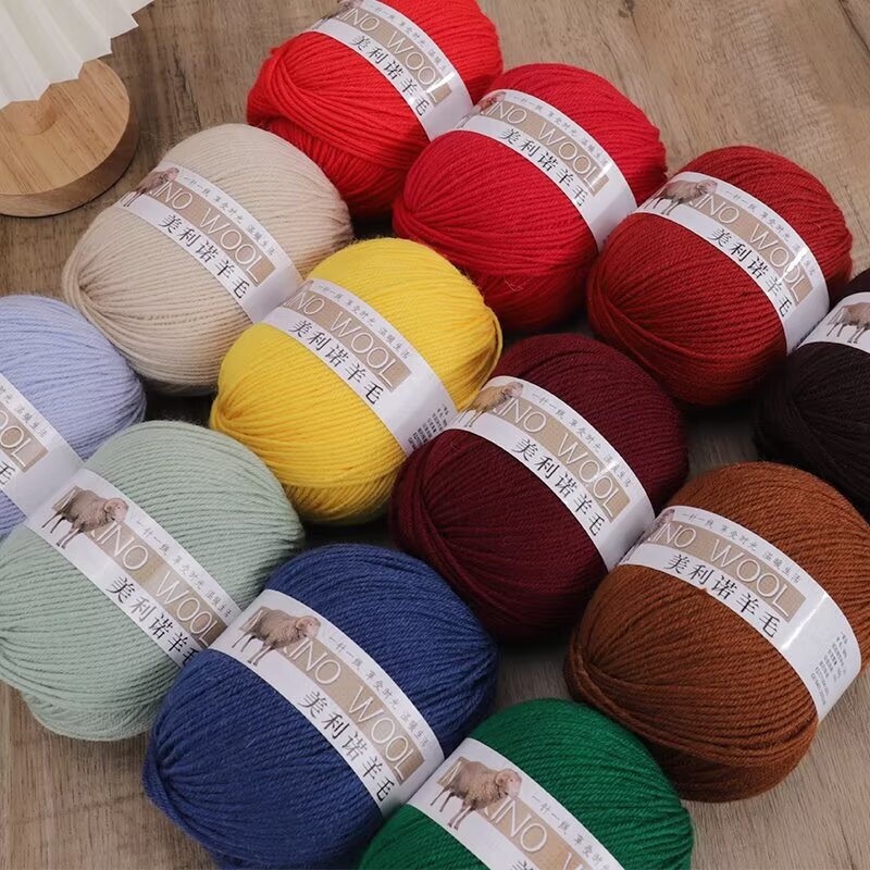 Merino Wool Thread DIY Hand Knitted 290 Fine Wool Knitted Sweater Outwear Scarf Thread Knitted Pure Wool