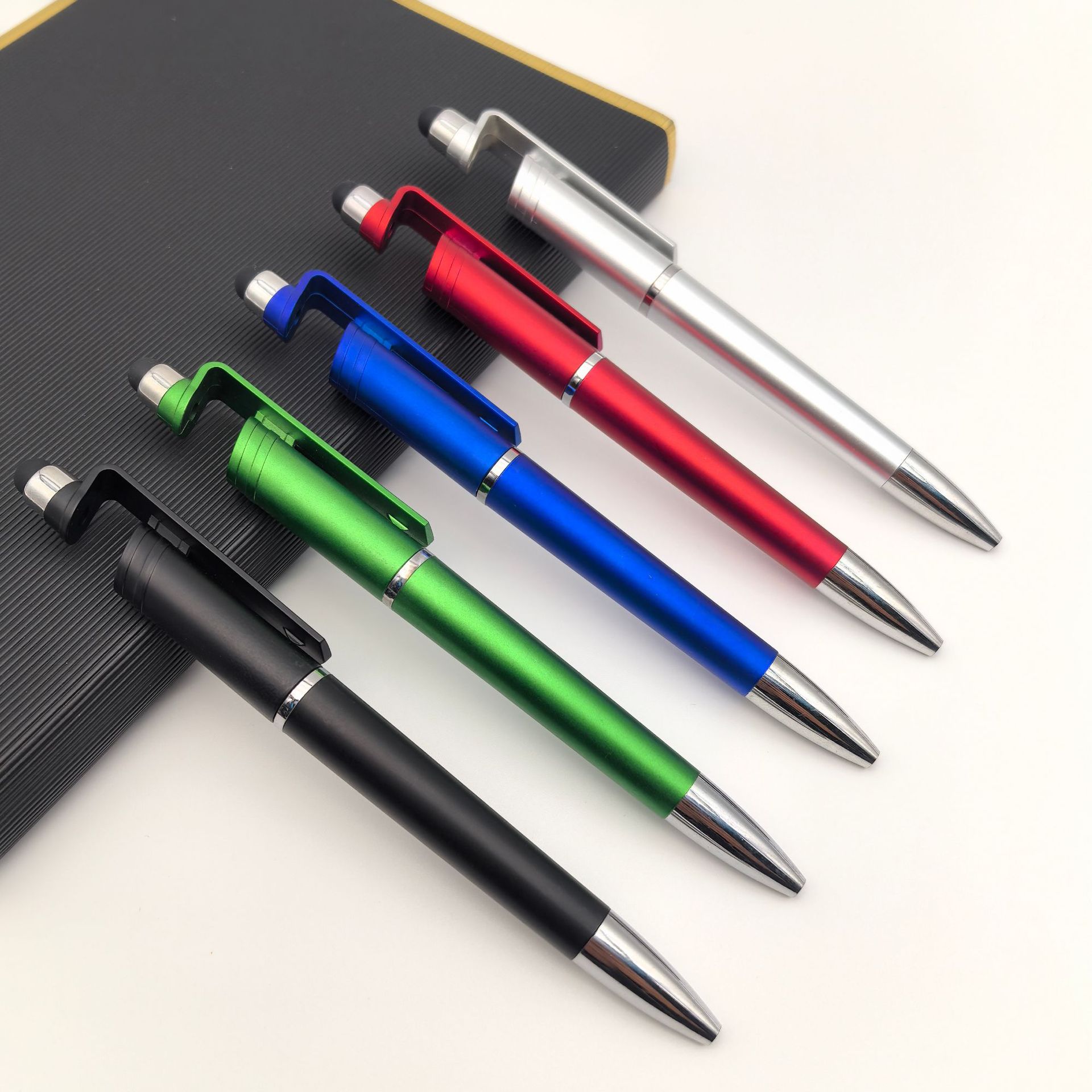 Bolígrafo publicitario mayorista multifuncional soporte de teléfono móvil de plástico bolígrafo publicitario promocional regalos bolígrafo