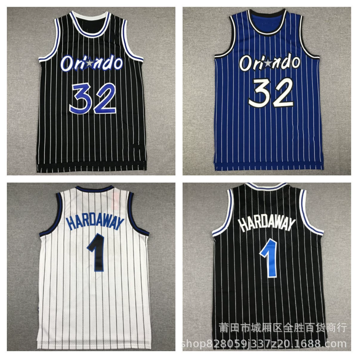 Оптовая продажа майок Amazon Magic # 32 О'Нил 1 # Хардауэй ретро-джерси