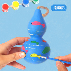 Preschool Art Doodle Children's Creative Drawing Materials Natural Gourd DIY Handmade Crafts Toys for Kids