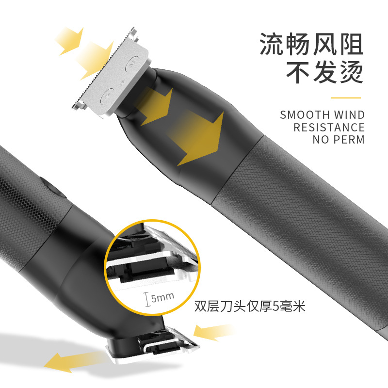 Kemei KM-1753 cortadora de cabello con base de carga de la batería de litio de talla cortadora de cabello eléctrica