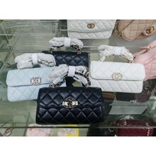 Kelly凯莉23p香奶奶真皮鱼子酱香家韩手柄包菱格斜跨包手提爆款