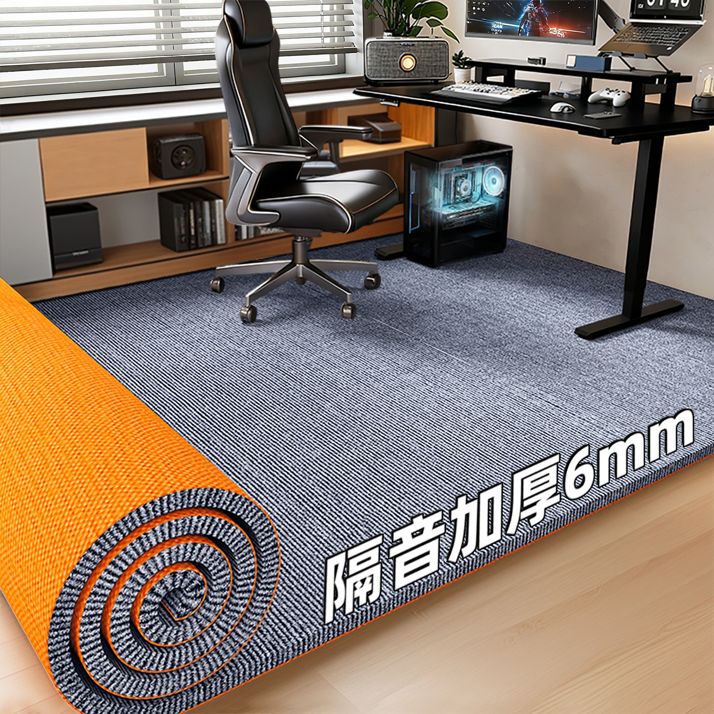 회색 TPE 단일 스트라이프