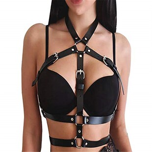 Women's Personality Leather Strap Jewelry Belt Punk Belt Strap Strap Bar Stage Performance Personality Clothing