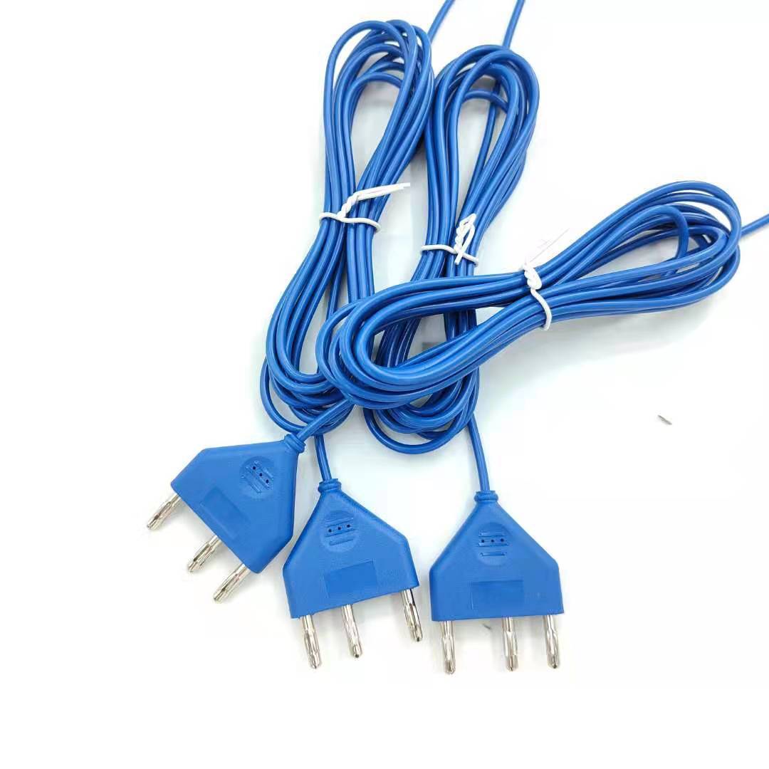 电刀笔插头线6598电刀笔插头线医用三芯电源线医疗设备专用线厂家