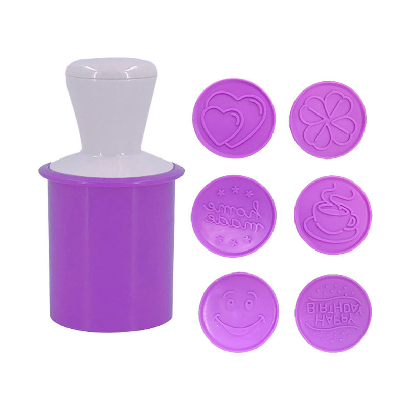 Sello de galletas de silicona galletas de dibujos animados molde de galletas de Navidad diy pastel de luna empujado sello de corte molde horneado