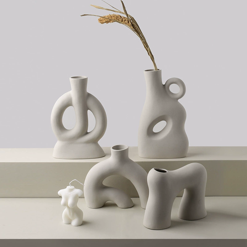 Керамическая ваза в стиле Ins, стиль ваби-саби, домашний декор для гостиной, прихожей, отеля, украшение для гидропоники