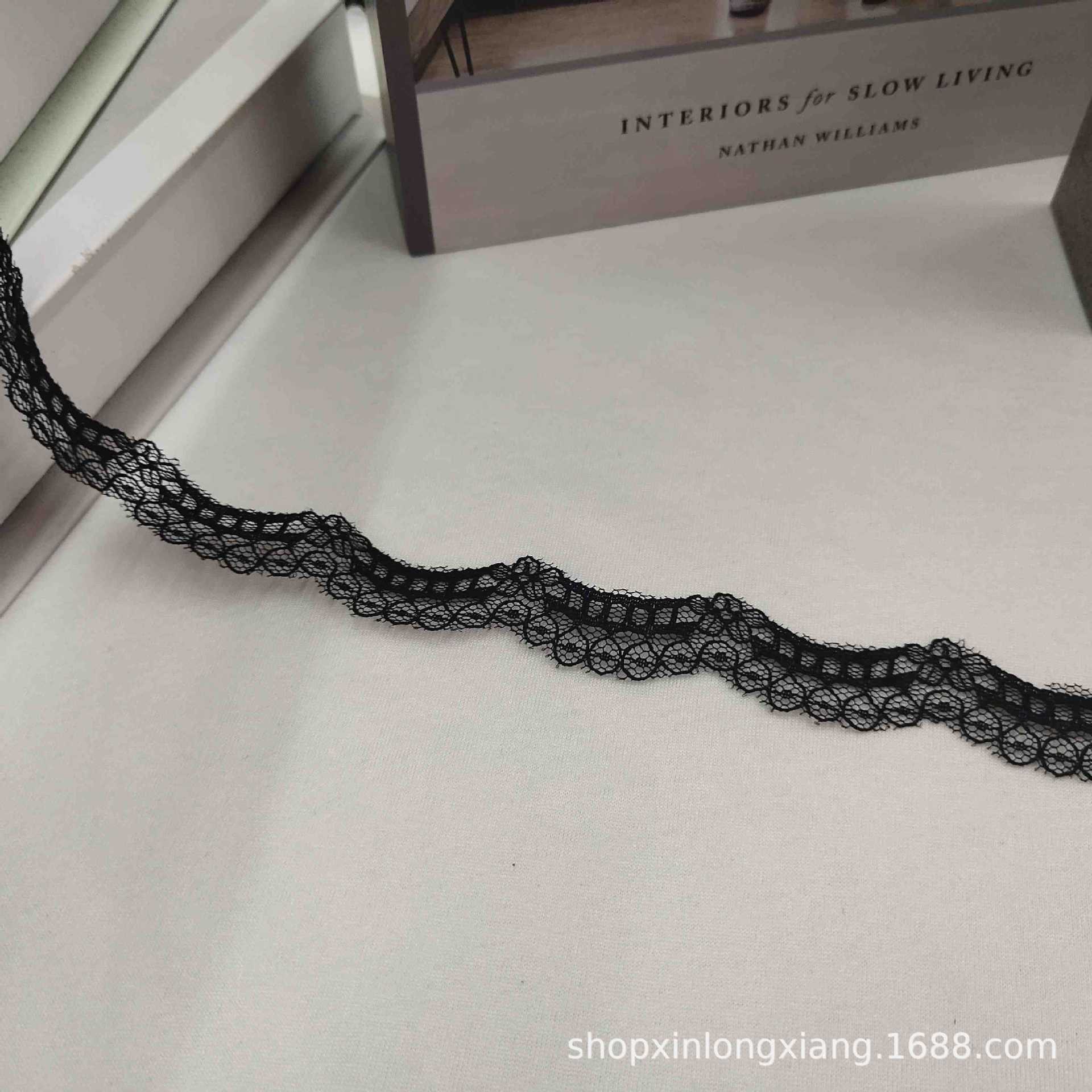 1.5CM无弹蕾丝花边锦纶材质 现货供应