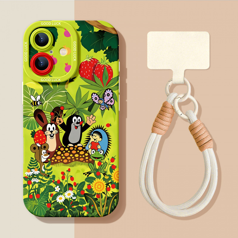 Suitable for Apple 17Promax Mobile Phone Case Iphone16 New Cute Mole Apple 15 High-End Style 14 Full Package