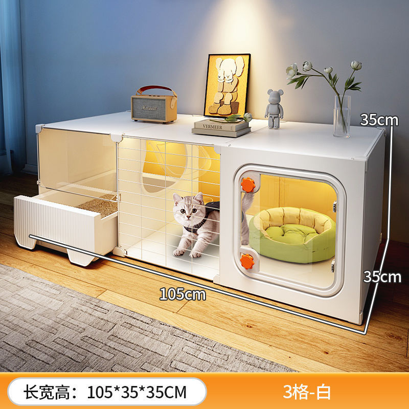 場所を取らない猫籠家庭用室内小戸型猫別荘一室一室一衛猫窩猫トイレ一体|undefined