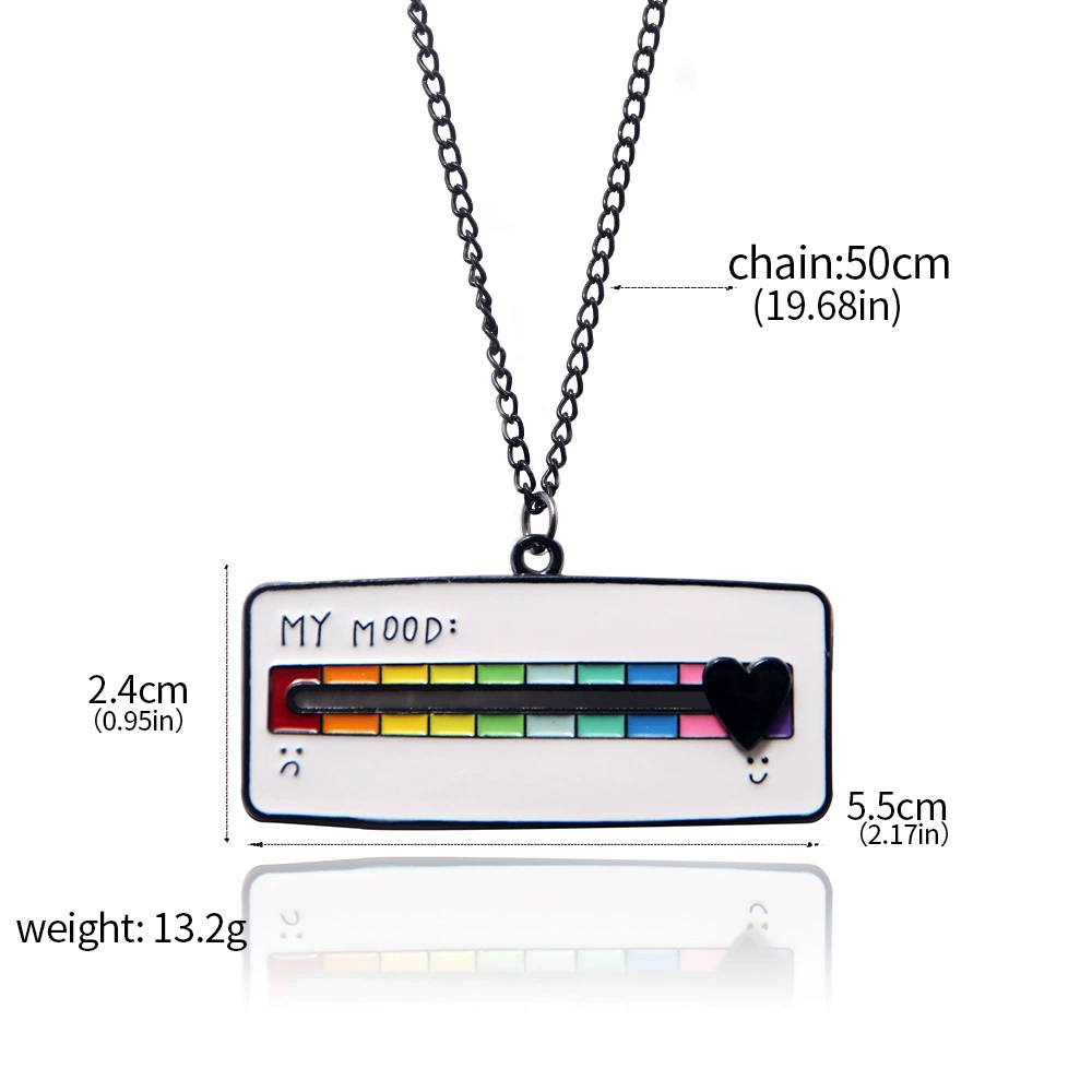 Rainbow emotional adjustable keychain, badge, brooch