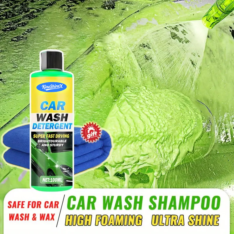 Car Exterior Care Washing Green High Foam Concentrate Highly Concentrated Formula Provides Excellent Results