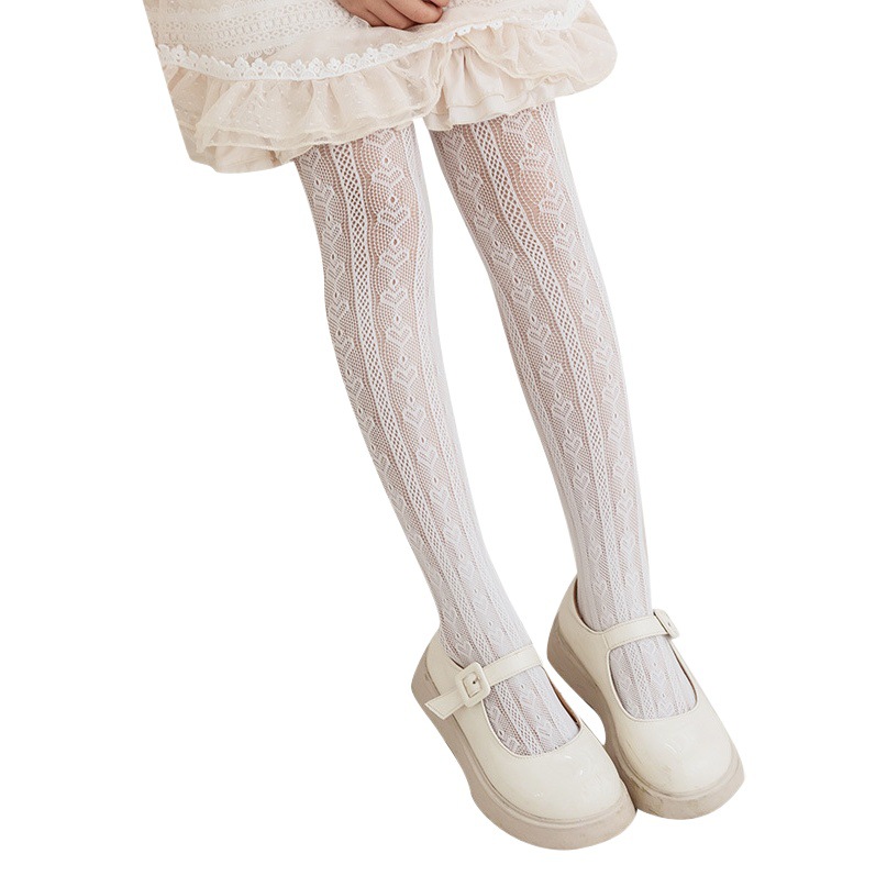 [Corte arbitrario] primavera y verano hueco fino amor Lolita pantimedias polainas calcetines de bebé