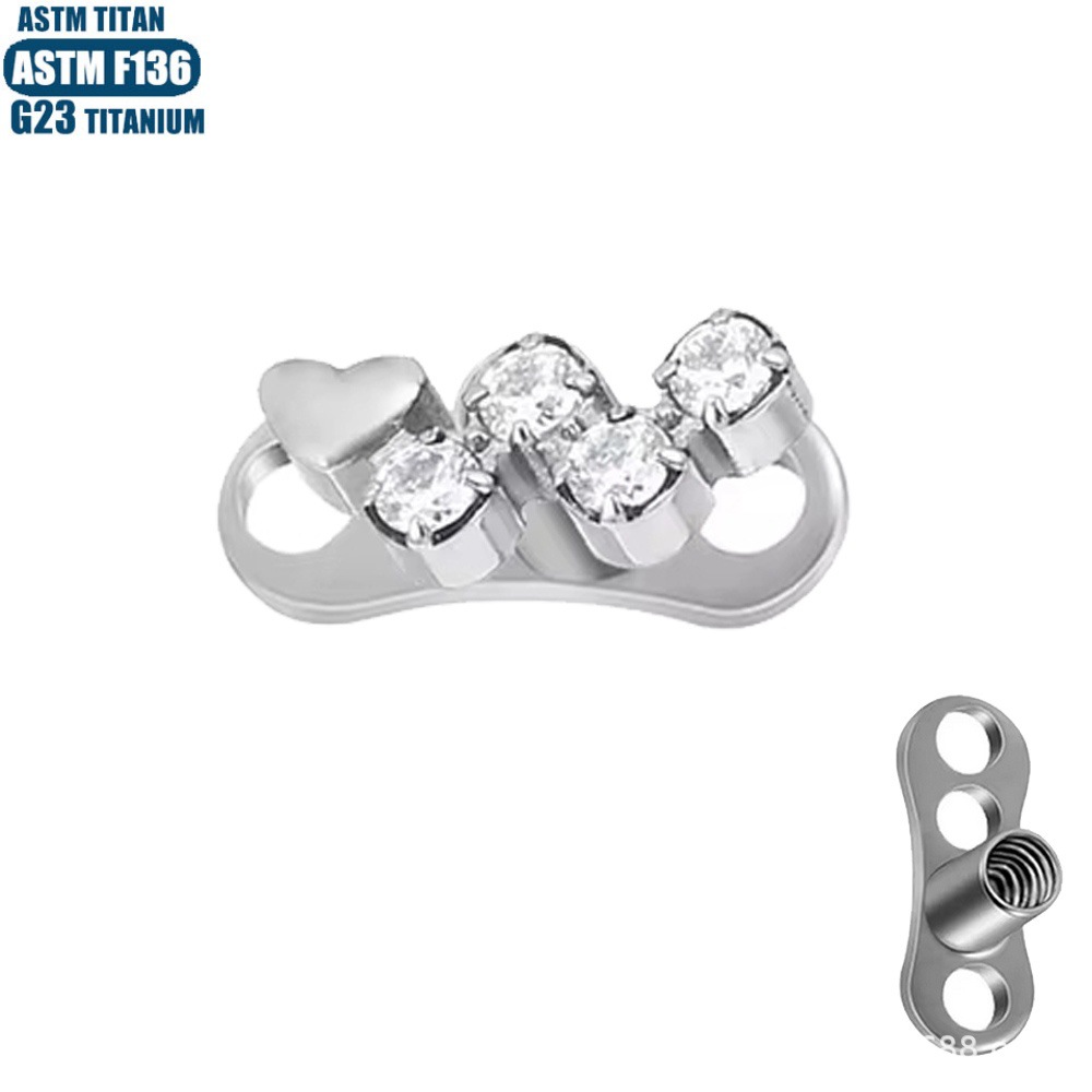 16G labret stud size and finish detail