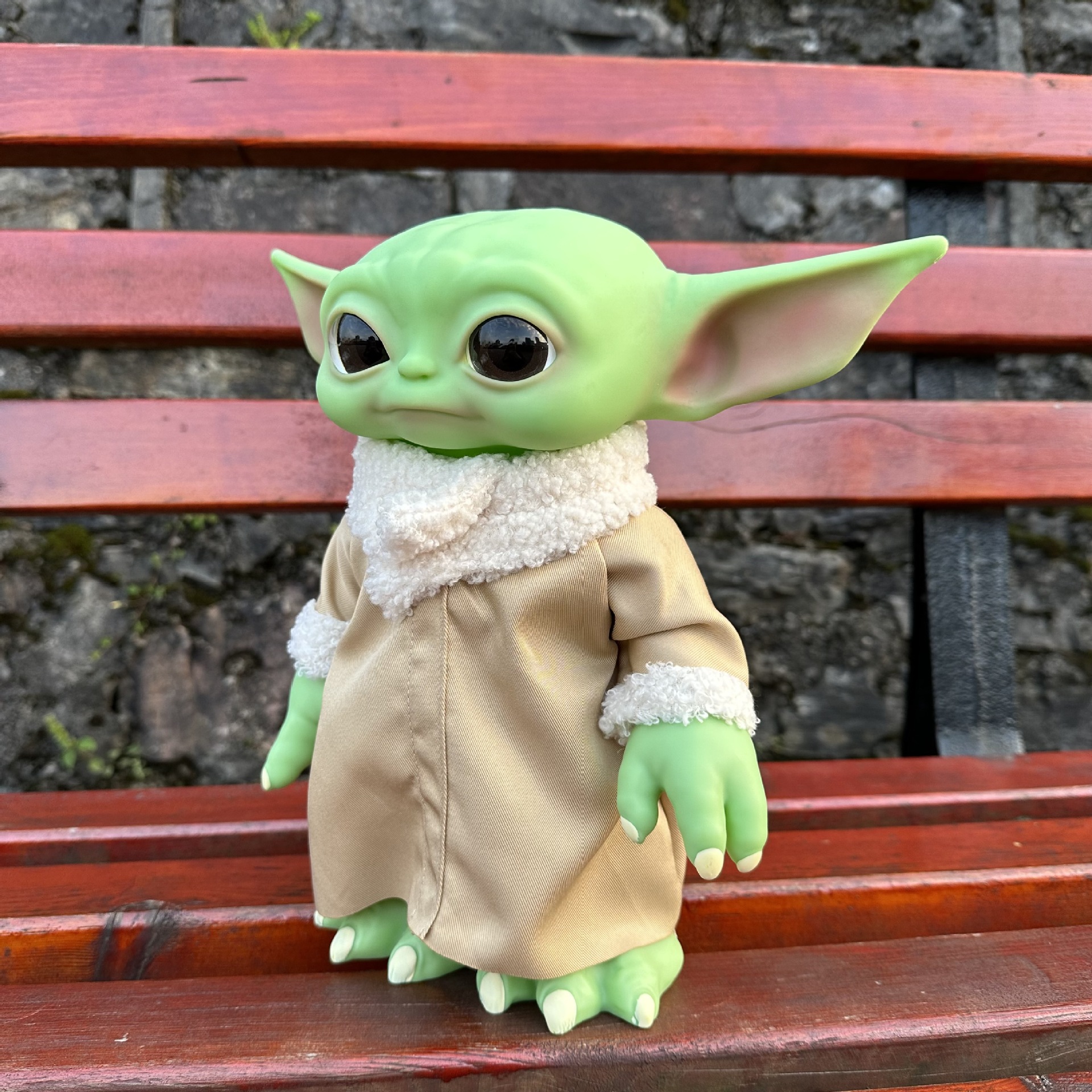 Yoda bebé muñeca hecha a mano Star Wars manloda Navidad bebé Yoda juguete extranjero adornos