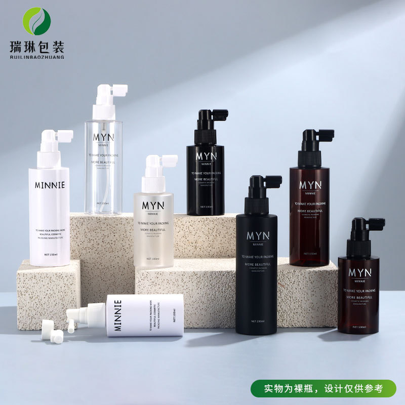 现货圆柱瓶100ml透明便携旅行塑料瓶洗护卸妆水150ml化妆品喷雾瓶