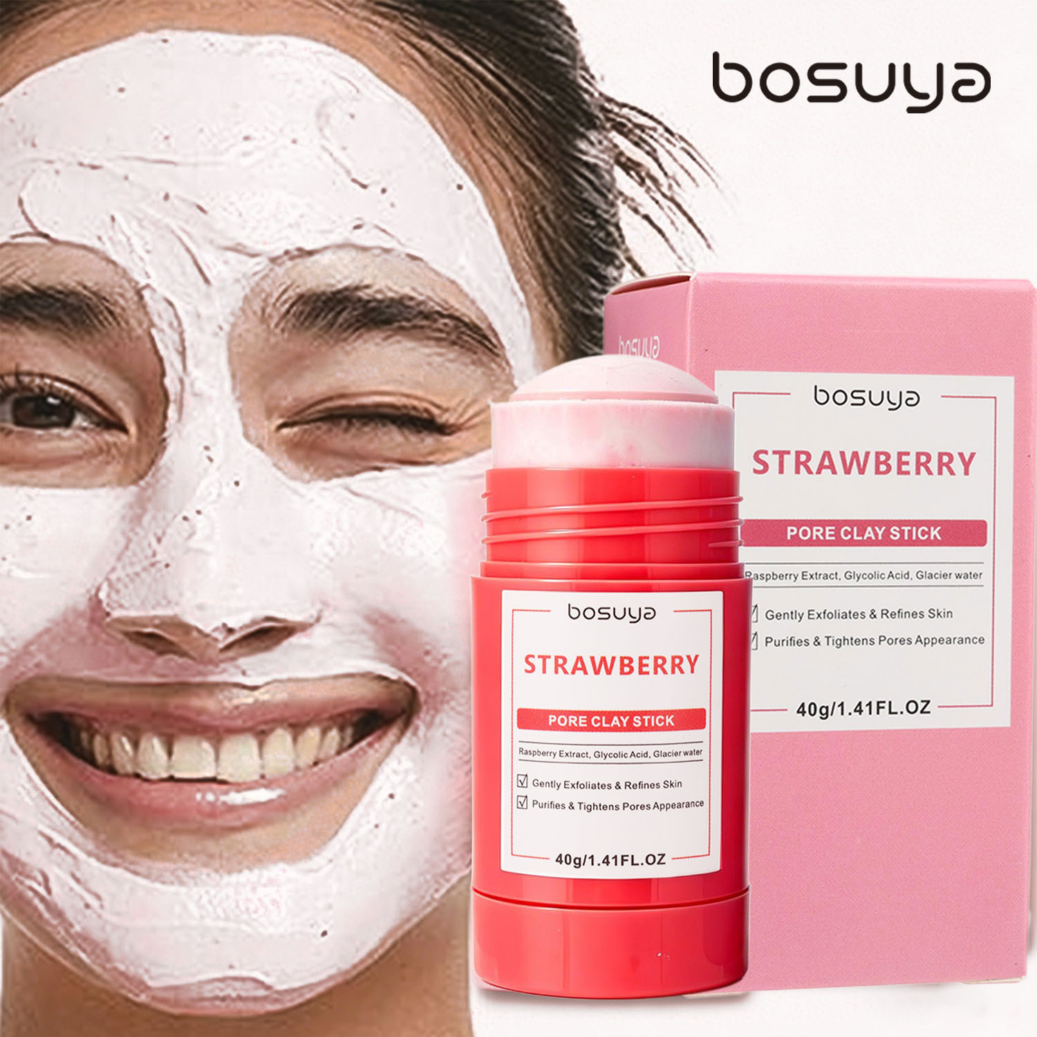 Foreign Trade Cross-Border Export Pore Cleaning Mud Mask Stick-On Mask for Skin Care and Deep Cleansing