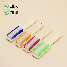 加厚加大竹制鞋刷 洗衣刷子 长柄竹刷 彩毛刷子 厂家 两元批发