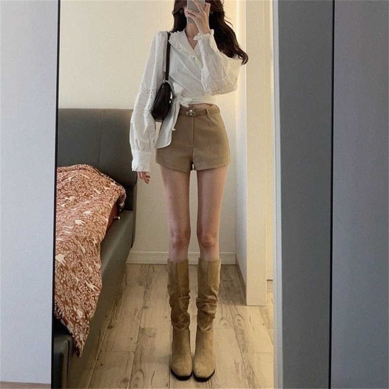 小个子夏季新款修身显瘦显腿长超短裤微胖mm直筒休闲裤女包臀热裤|undefined