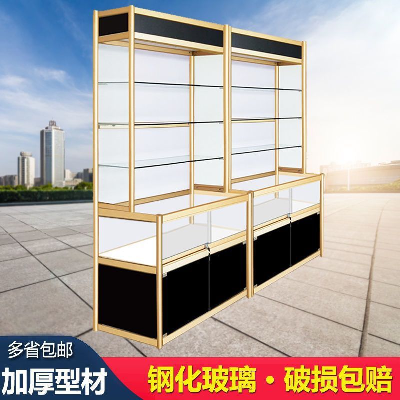 珠宝柜饰品古玩博物馆玉器翡翠手镯古董产品展示架珠宝玻璃展示柜