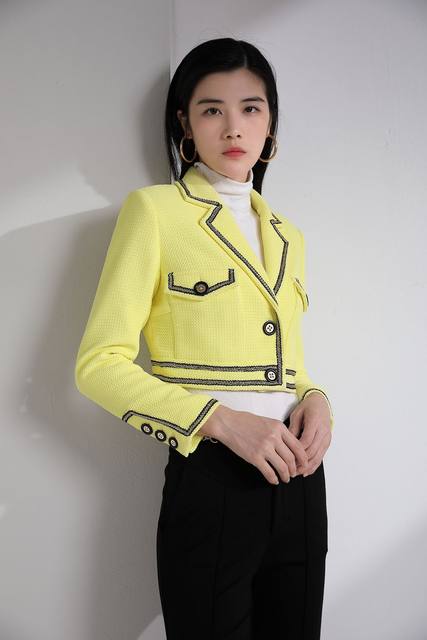 Ropa Chaqueta Corta De Vestir Mujer Chaqueta Corta De Tweed De