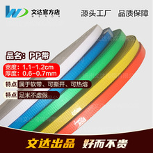 文达彩色包装pp带打包塑料编织包包手工篮子框纸箱透明编织带条