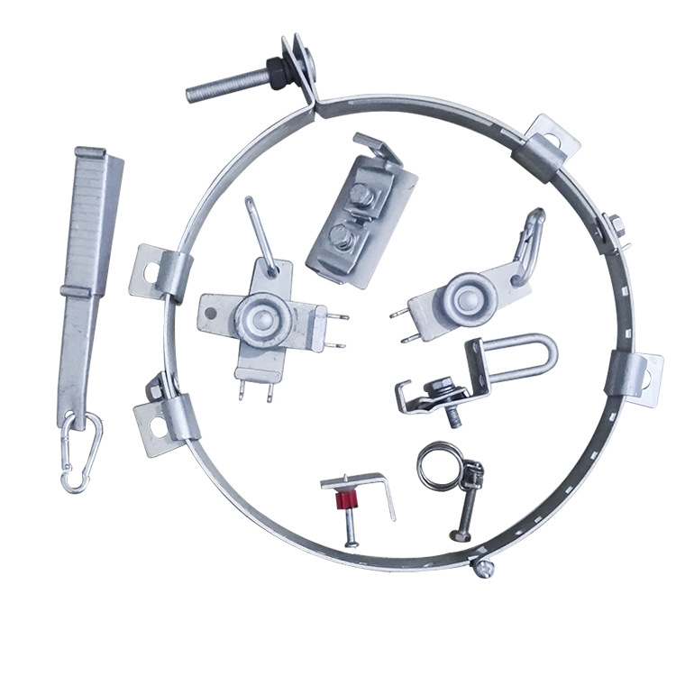 现货批发紧箍夹板包箍拉钩 环形拉钩 过墙管 S型固定件 螺丝扣