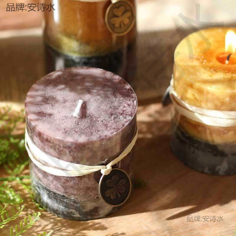 香薰蜡烛烛光晚餐浪漫婚庆求婚装饰蜡烛塔形圆形方形精油无烟|undefined