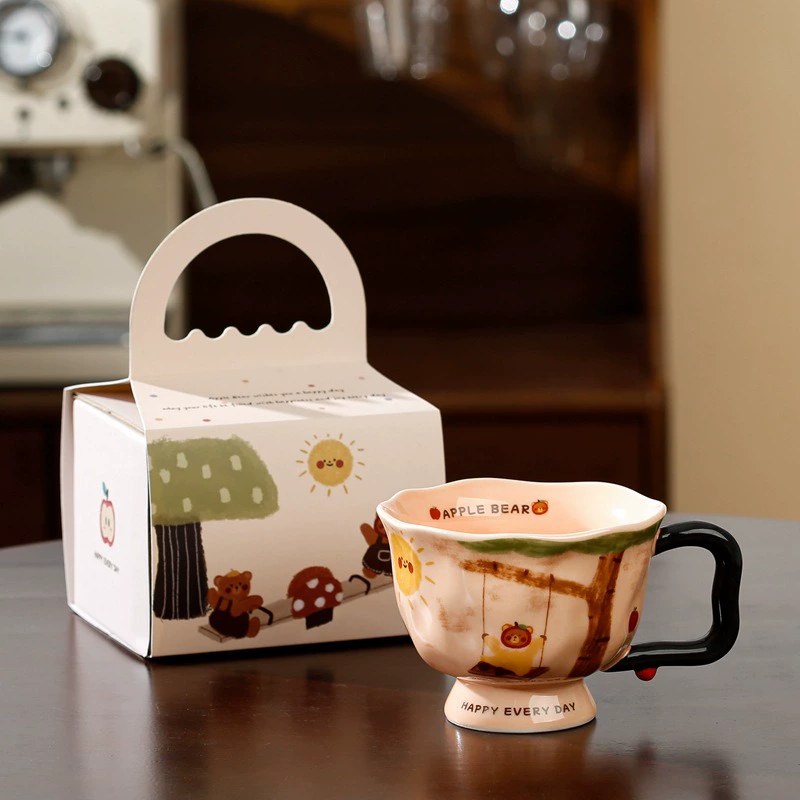 Керамическая кружка Mark Cup (Mark Cup) 370 мл, креативная кружка для женщин, офис и завтрак