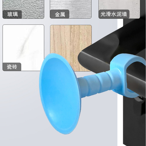 Silicone door suction anti-collision hook door handle handle anti-collision pad door stop invisible silent suction cup punch-free door stopper