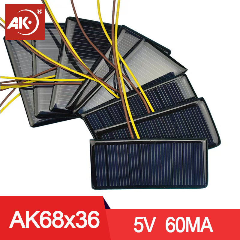 Солнечная панель AK 68x36 мм 5В 60мА