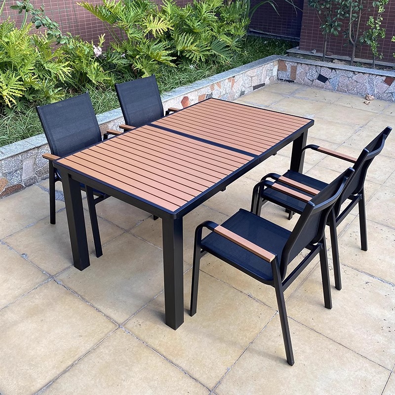 Mesa de estiramiento 150*90 para abrir 200*90 con 4 sillas de malla