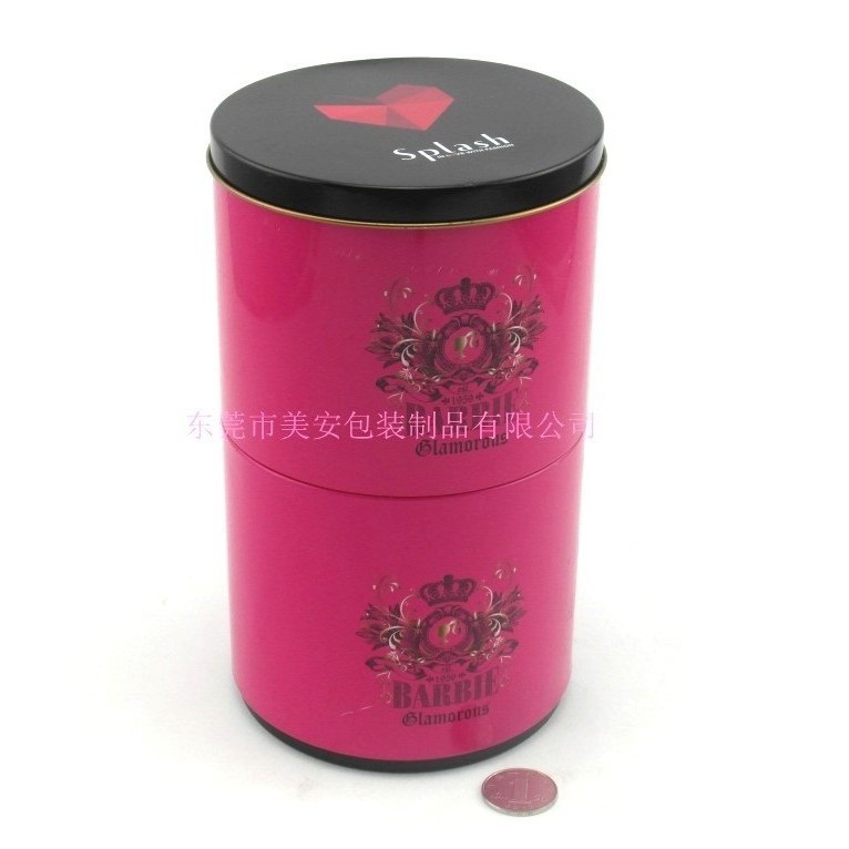 双层食品包装糖果罐 供应圆形铁罐厂家
